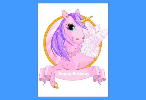 Pegasus Edible Icing Image - A4 - Click Image to Close